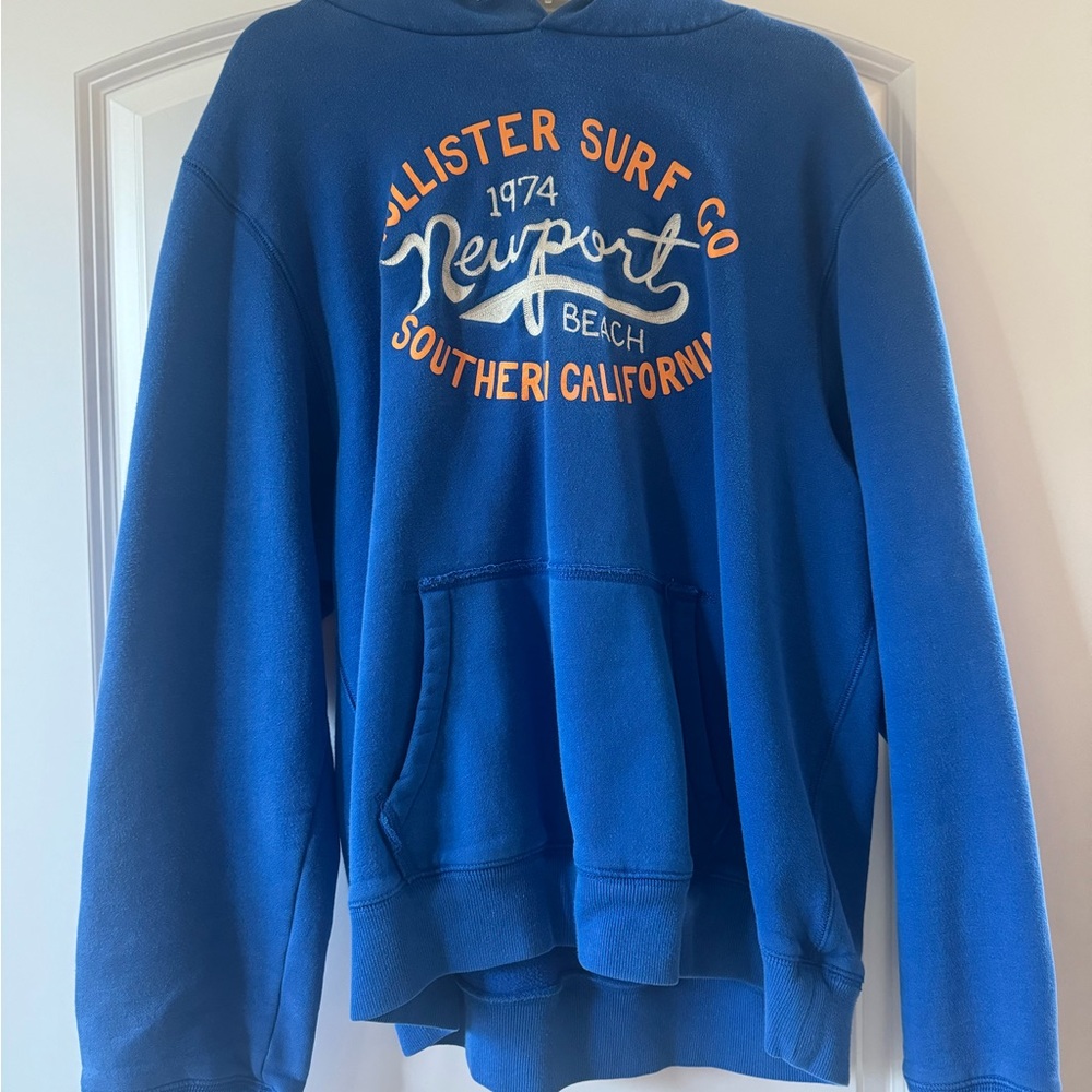 Hollister Blue Surf Graphic Hoodie
